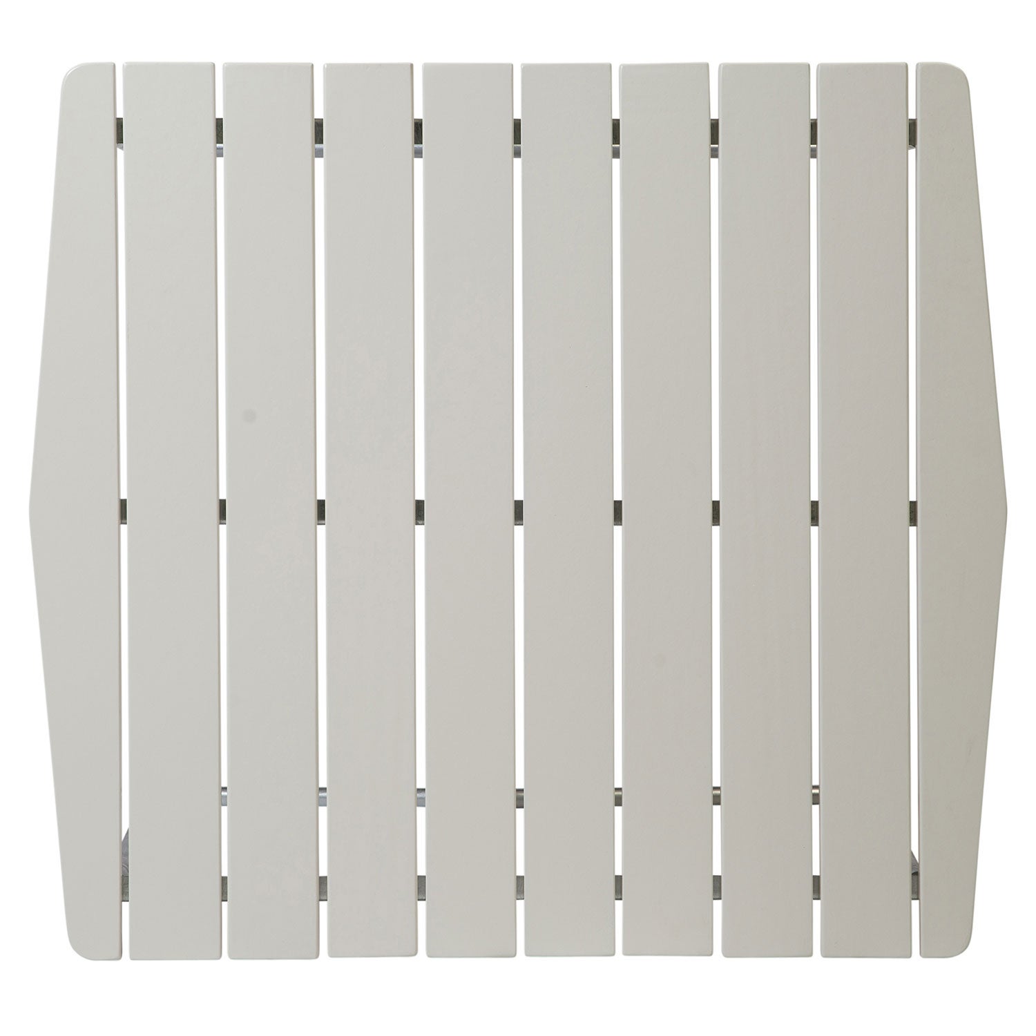 Bord B31 84 hvitlakkert eik / galvanisert sink stativ Grythyttan Stålmöbler