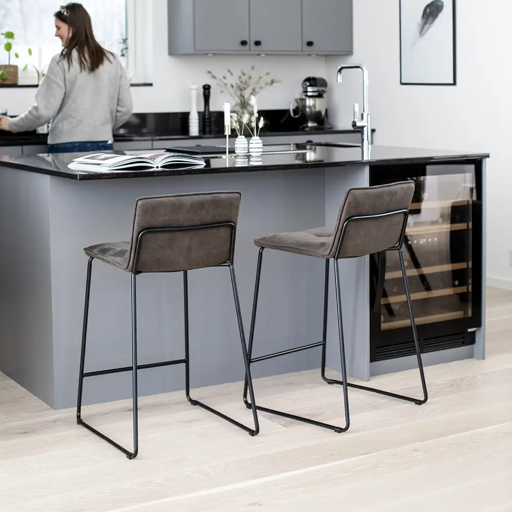 Elvis Barstol brun 2-pakning