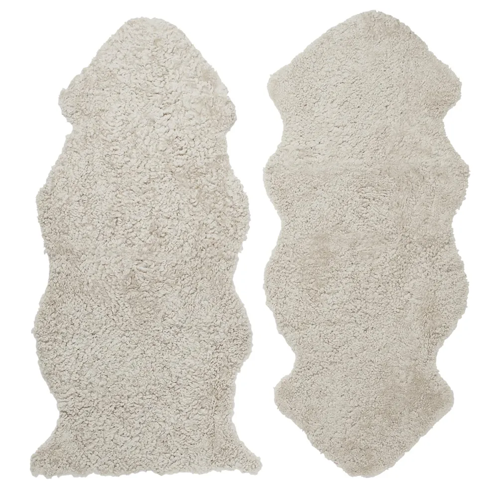 Skinnwille, Curly fåreskinn 1,5 Sand