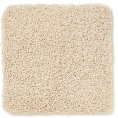 Curly Seat Cover Sheepskin 40x40cm Charcoal beige moonlight