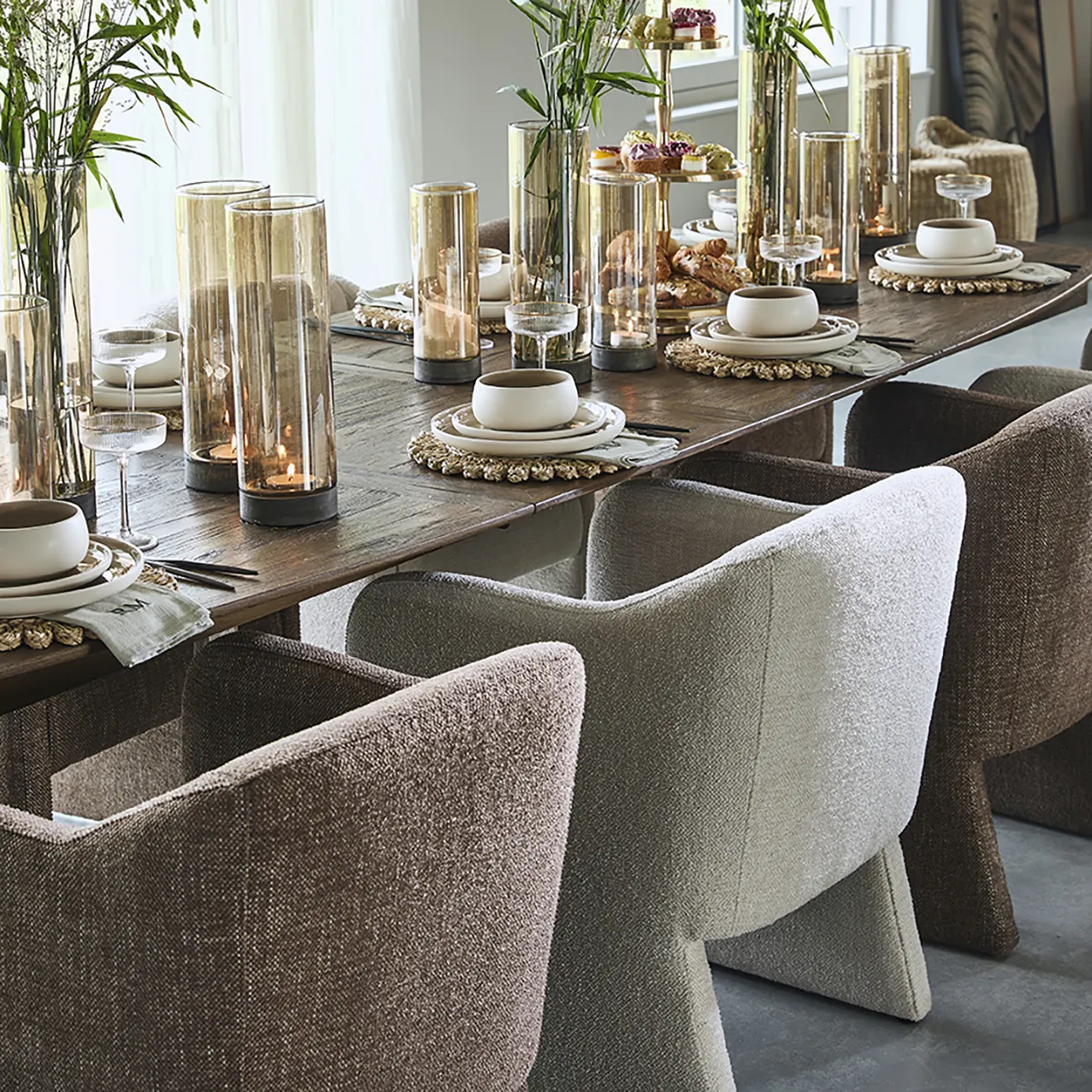 Spisestol Napoli Brown med armlener