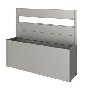 Skjerm for voksebed 4x1 m med akrylglass metallic