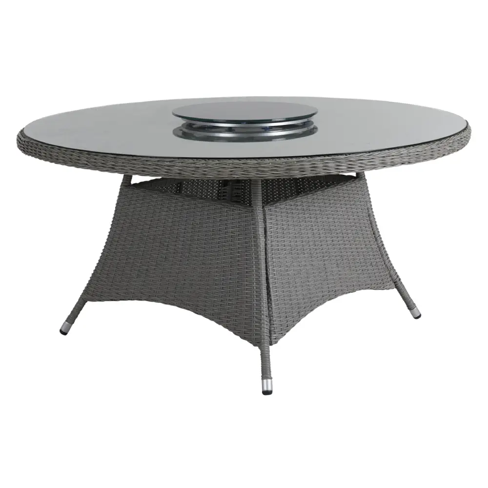 Elara snurrebrett 50 cm grå aluminium/glass Brafab