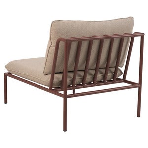 Collier Midtseksjon  Zin red / Teddy beige