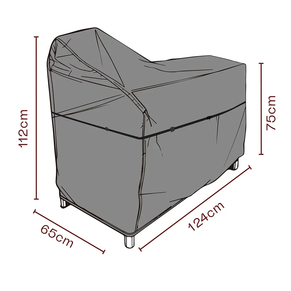Møbeltrekk utekjøkken 124x65x112/75 cm Premium