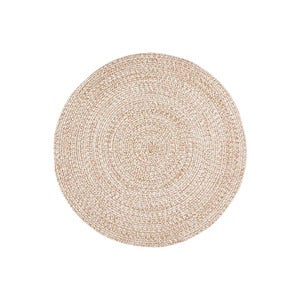  JUNI matte natur/hvit Ø120 cm