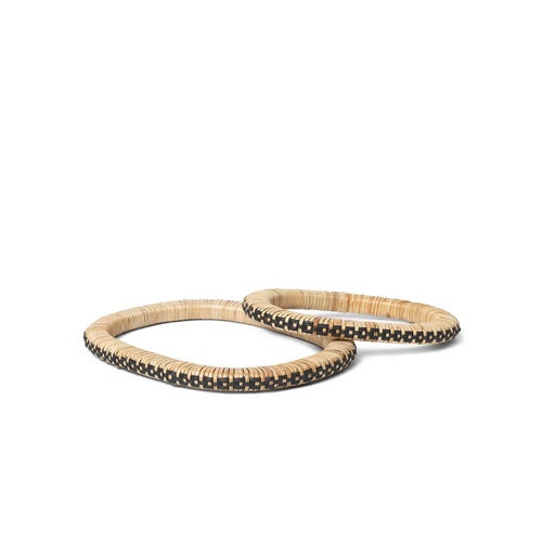 Weave Trivets - Set of 2 - Natural/Black