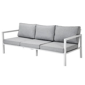 Belfort 3-seters sofa   inkludert puter hvit / Peral Grey