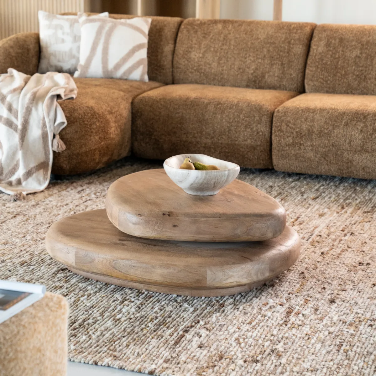 Kabo Salongbord - light brown 100x80x27 cm