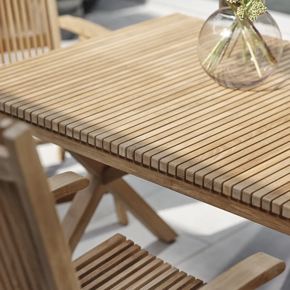 Julita spisebord 90 x 220 cm natur Brafab