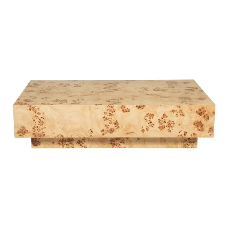 Dean 117x70x30 cm MDF & wit populieren Tre fineer Brun