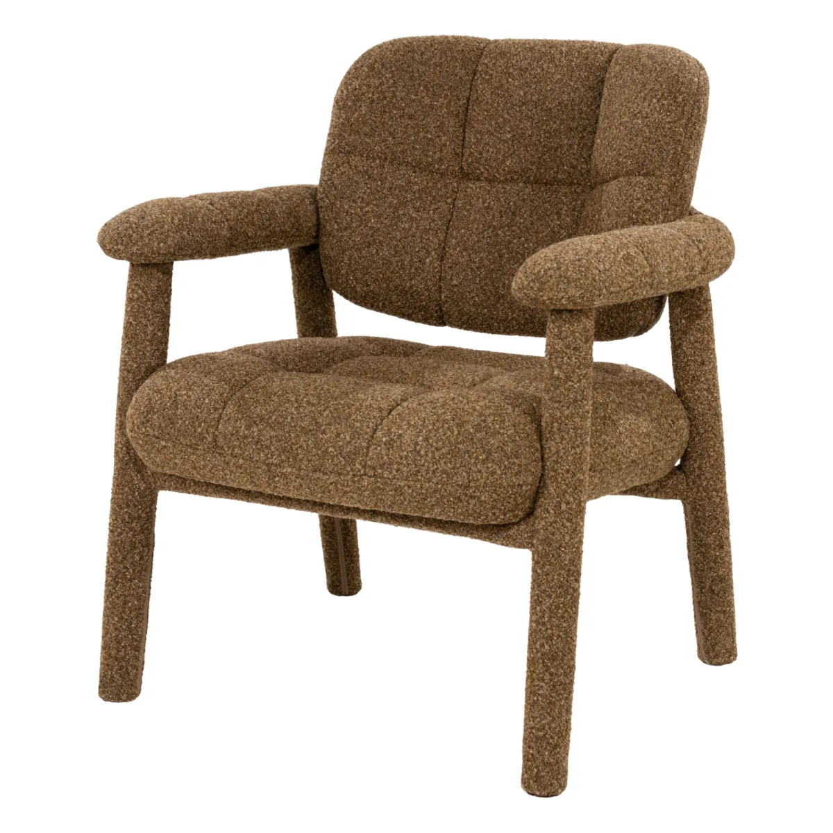Knox Loungestol 71,5x73x81 cm Metall & Stoff Brun