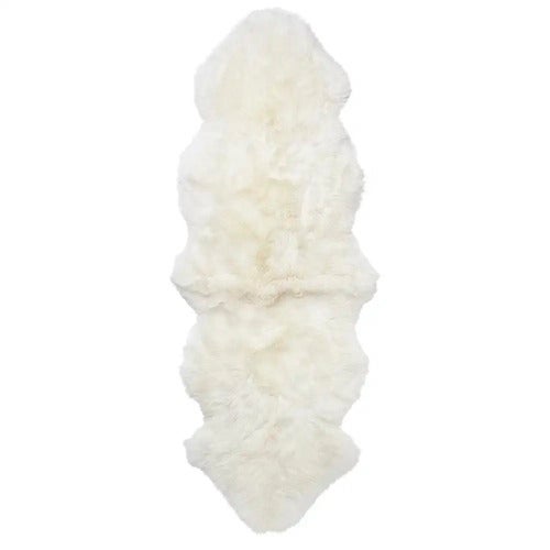 Gently Saueskinn 60x180 cm White