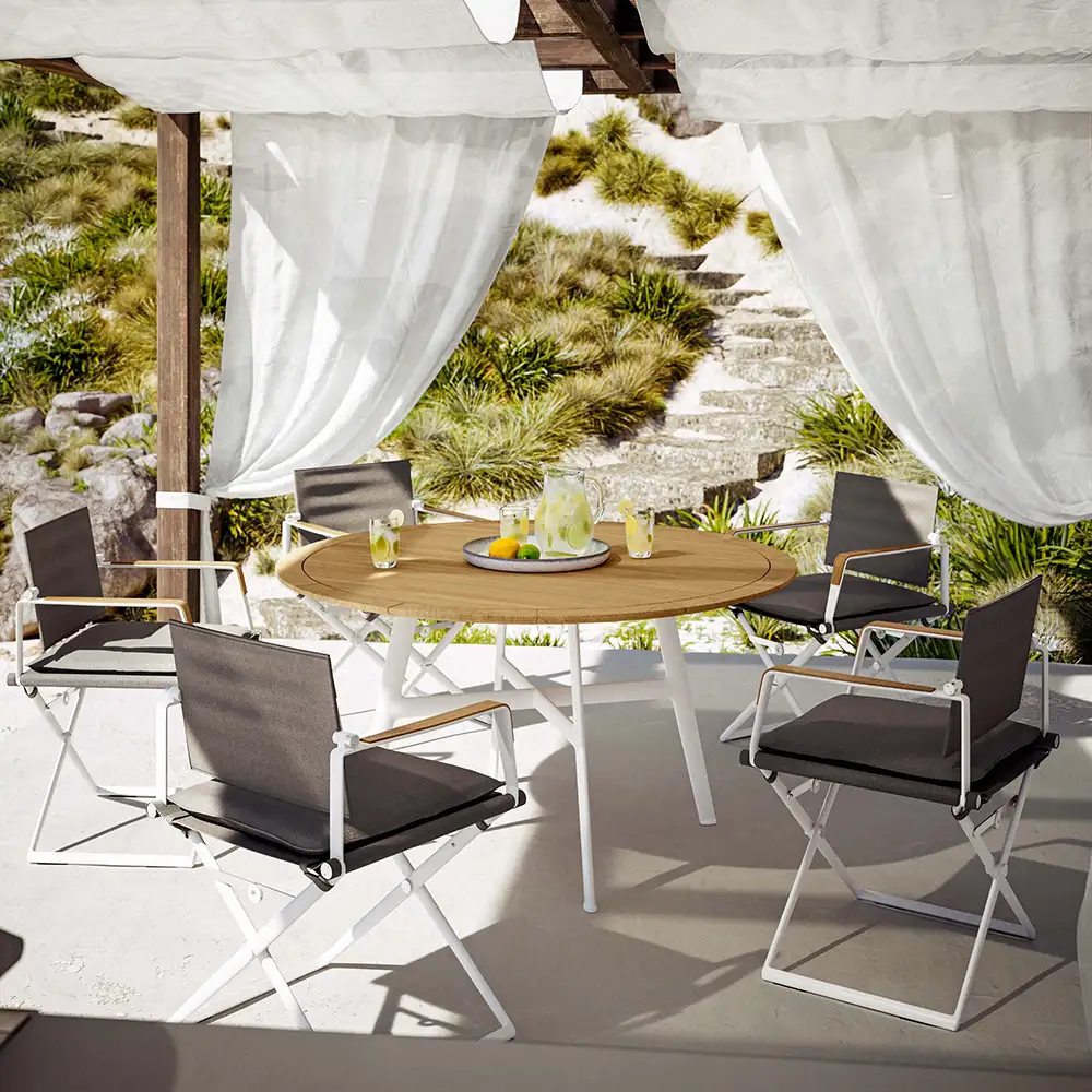 Seax lenestol Svart/Teak/Taupe