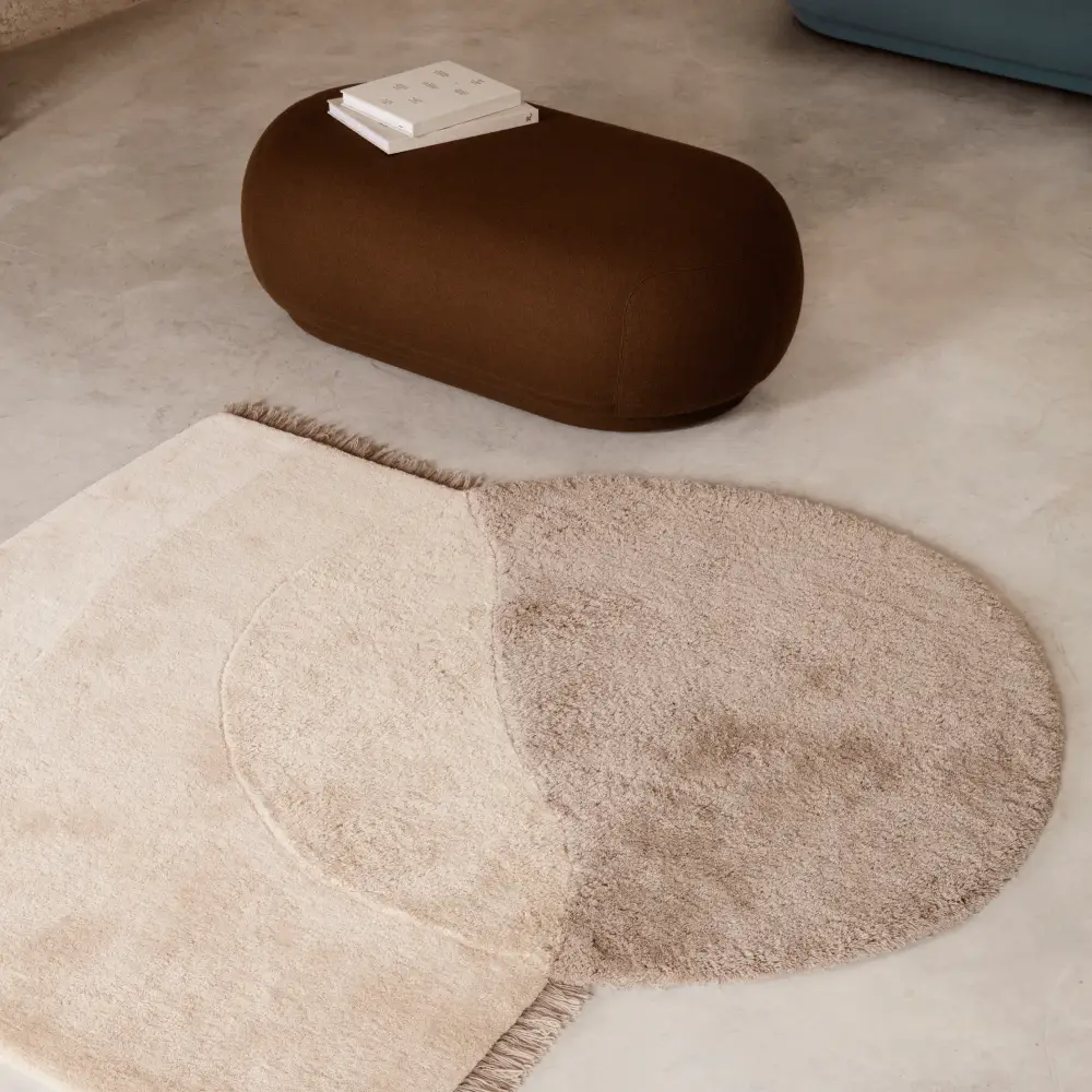 View Tuftet teppe 180x180 cm - Beige