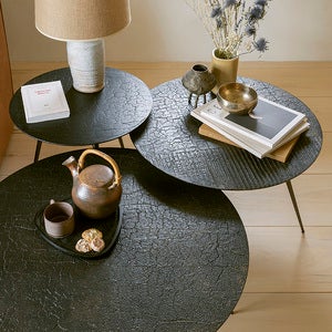 Luna Salongbord Ø80 cm Whisky