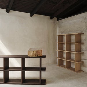 Kona Bokhylle 3x2 - Mørkbeiset eik