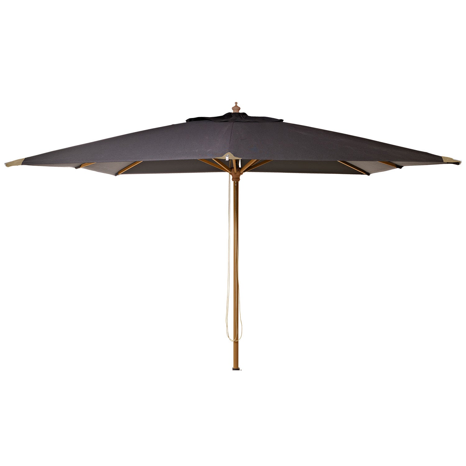 Alezio 300x300 cm parasol Træramme sort 