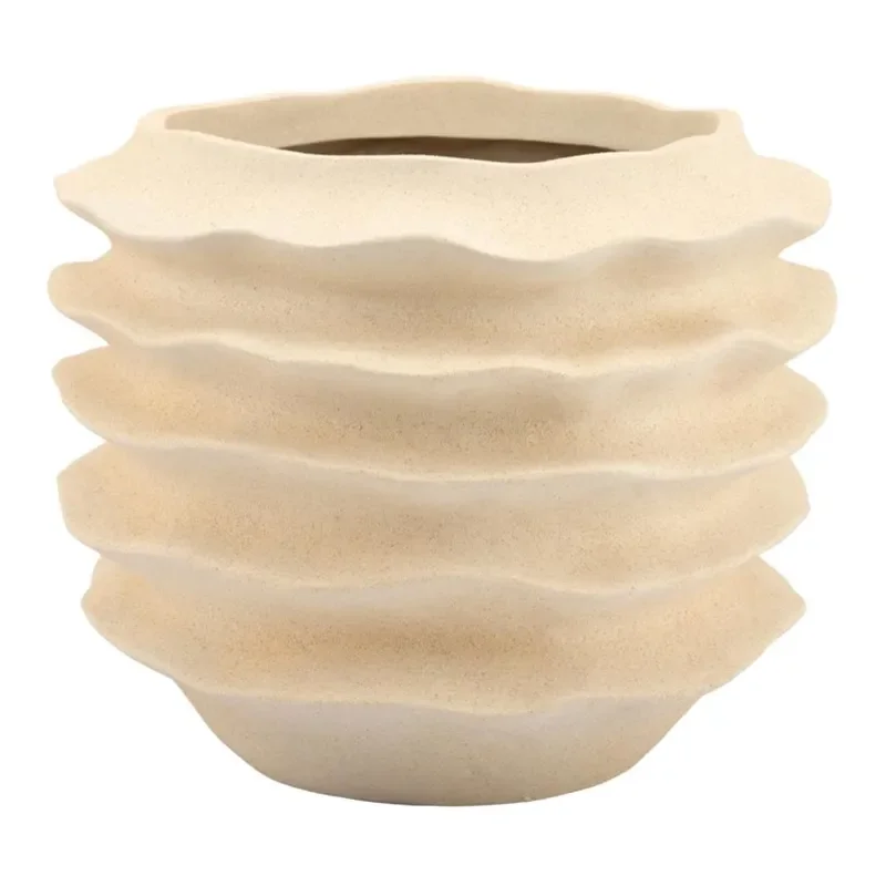 Riva large Blomsterpotte 53x53x45 cm Polyresin Hvit