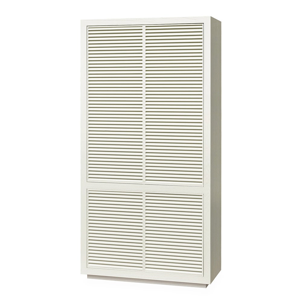 HAYDEN skap i eikefiner-Ivory mist