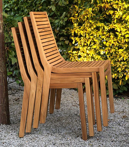 Volos spisestol natur teak Brafab