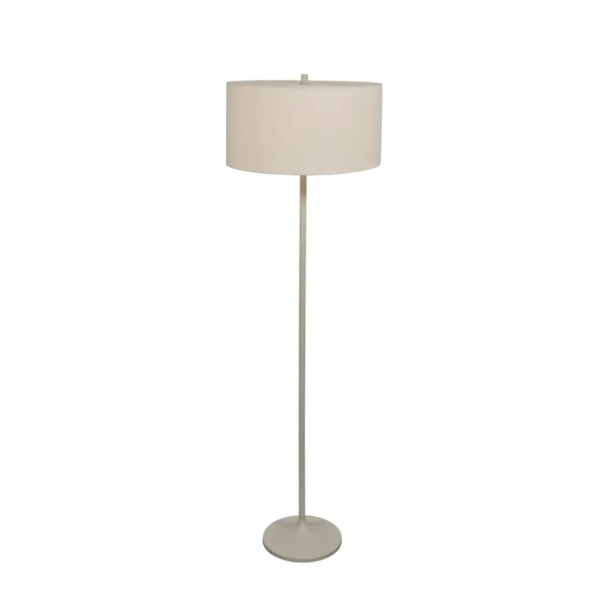 Soft gulvlampe Ø44 lin hvit/sand