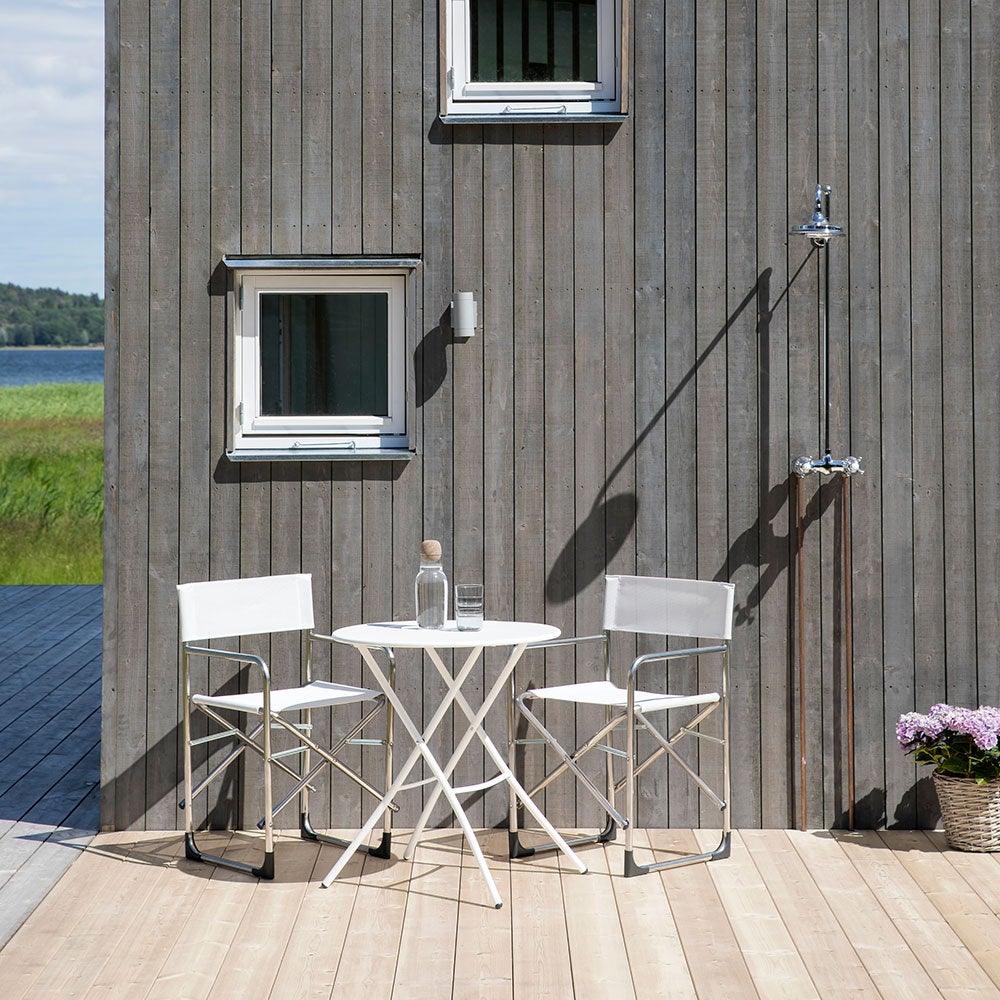 Sirio kafébord 67 cm hvit stål