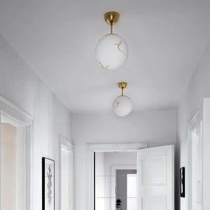 Bellagio taklampe Ø25cm messing/hvit