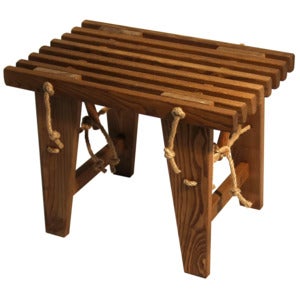 Ecobench 60 cm Aske oljet brun