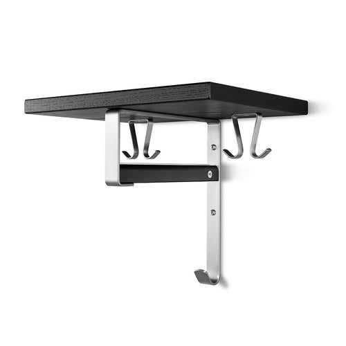 Cott hattehylle i svartbeiset eik/grunnstål