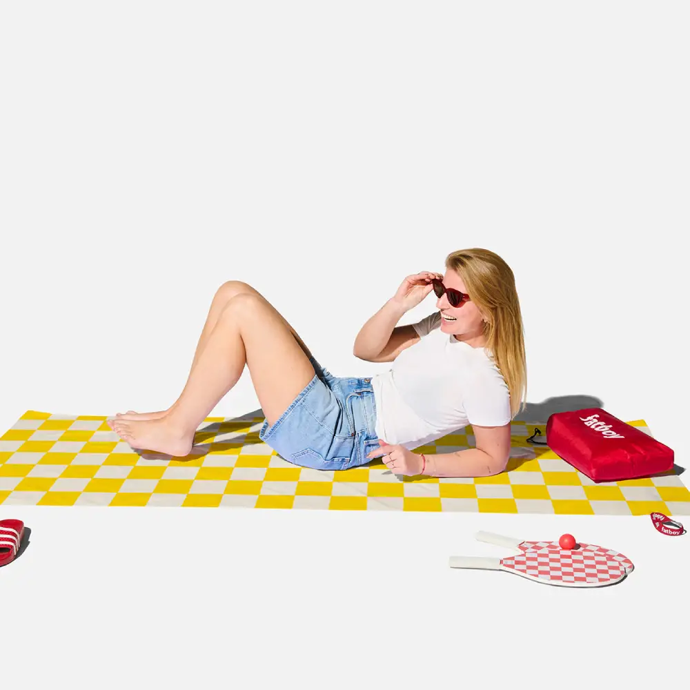 Beach baggy XL Hurtigtørkende håndkle chess corn