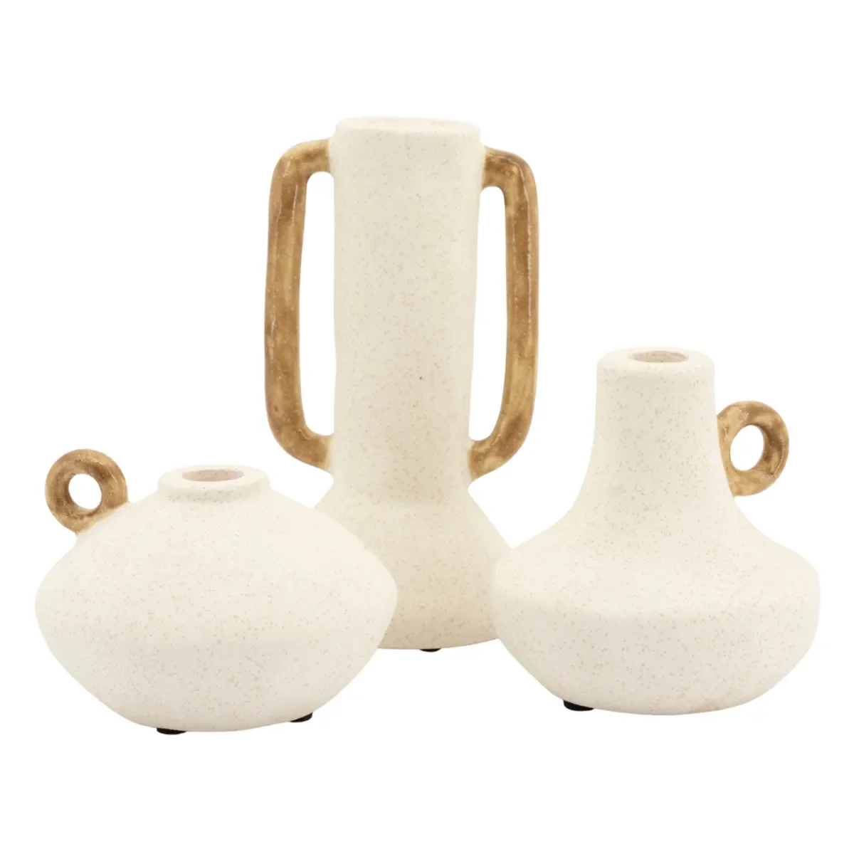 Claypanions ( set of 3) 13x9 cm Leirtøy Off white