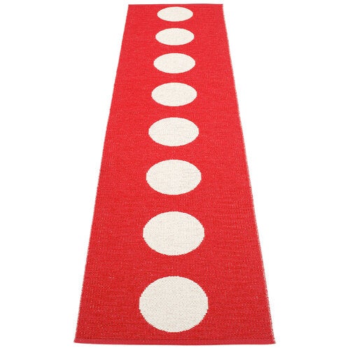 Vera matte 70x300 cm red / vanilla 