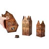 Lyslykt Hus Village 3-pk