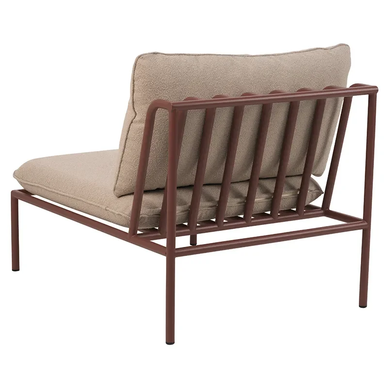 Collier Midtseksjon  Zin red / Teddy beige