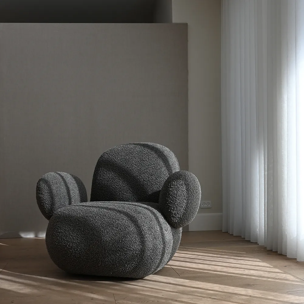 Toe Lenestol flat - dyp taupe