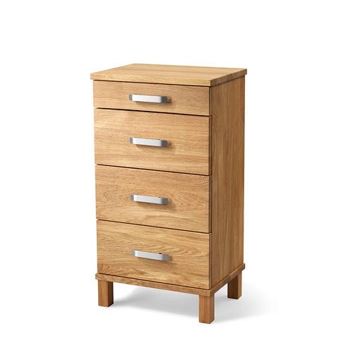 Nadja Kommode H75 B40 Oljet eik/slipte stålskuffer