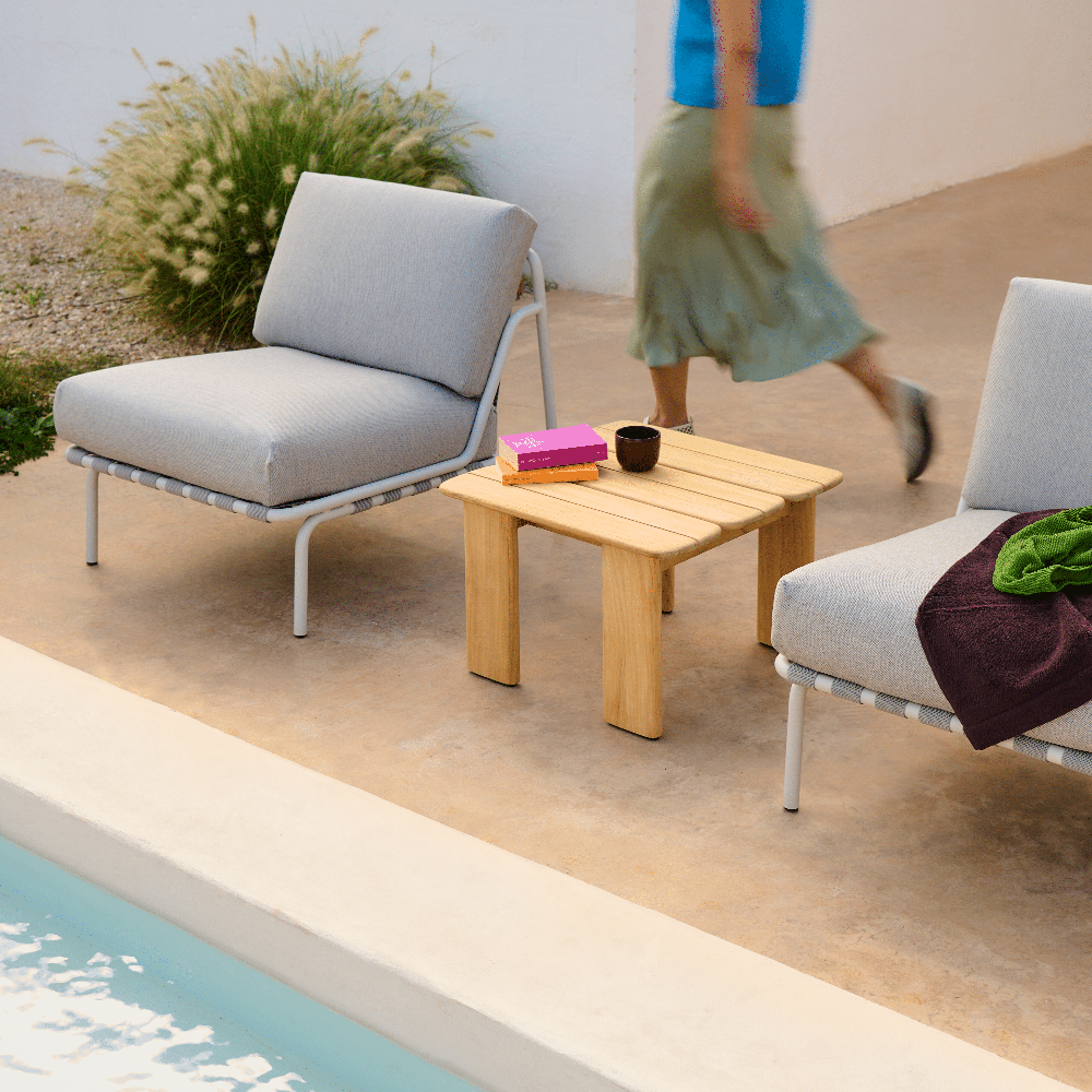 Lounge Lenestol Settle Ribbed Weave 2/Dark Green