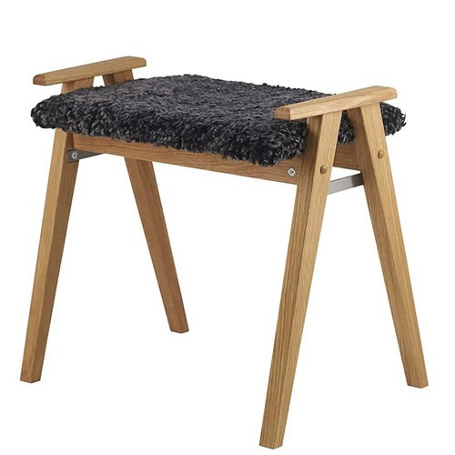 Alme Krakk oljet eik/safeskinn mørkegrå