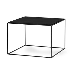 Lime salongbord 70x70 cm svart