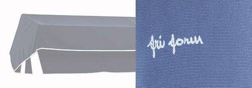 Tag til hængesofa aluminium Lyseblå 