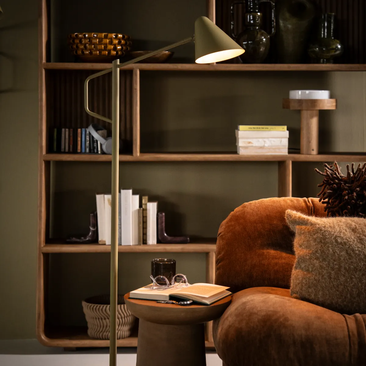 Floor lamp Capa - green 58x25x138 cm