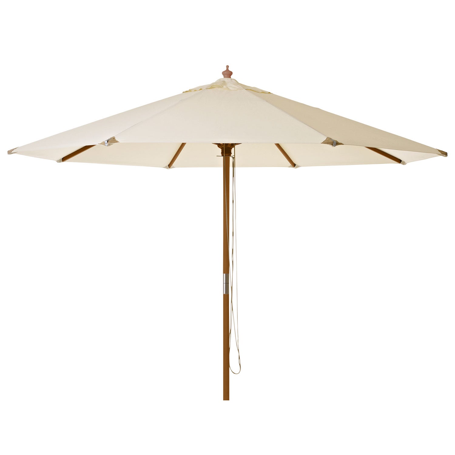 Capri 300 cm parasol Træramme off-white 