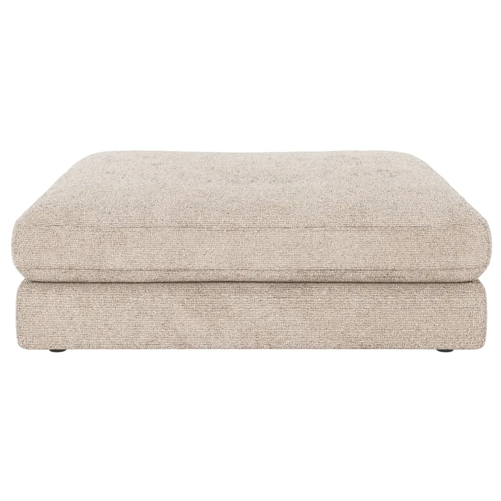 Duncan fotskammel stoff Robin lysegrå