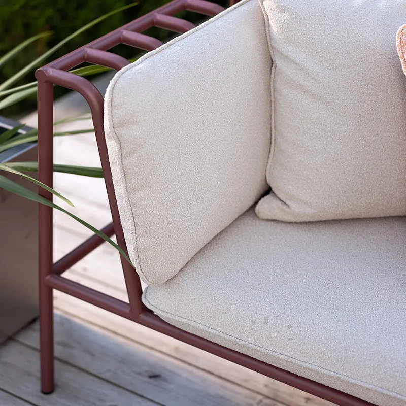 Collier lenestol  Zin red / Teddy beige