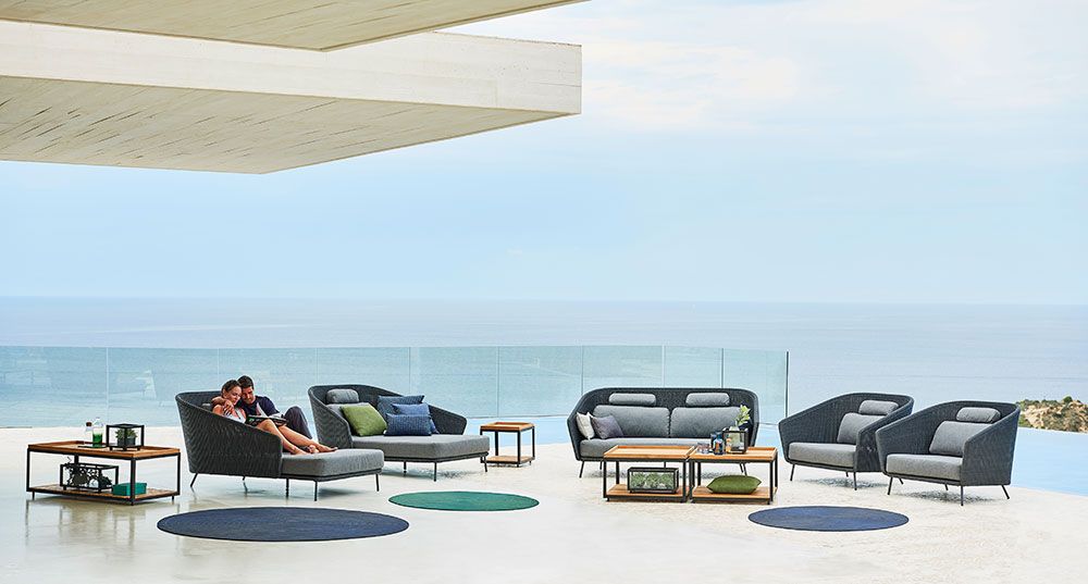 Mega Lounge lenestol Grafitt