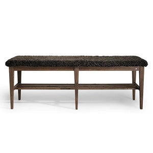 Nadja Bench 130 cm Brunoljet ask/safeskinn brun