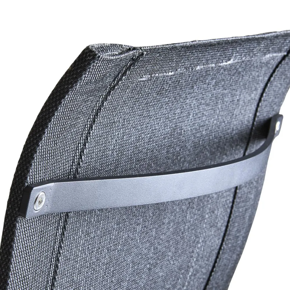 Stol med armlener Black/Black