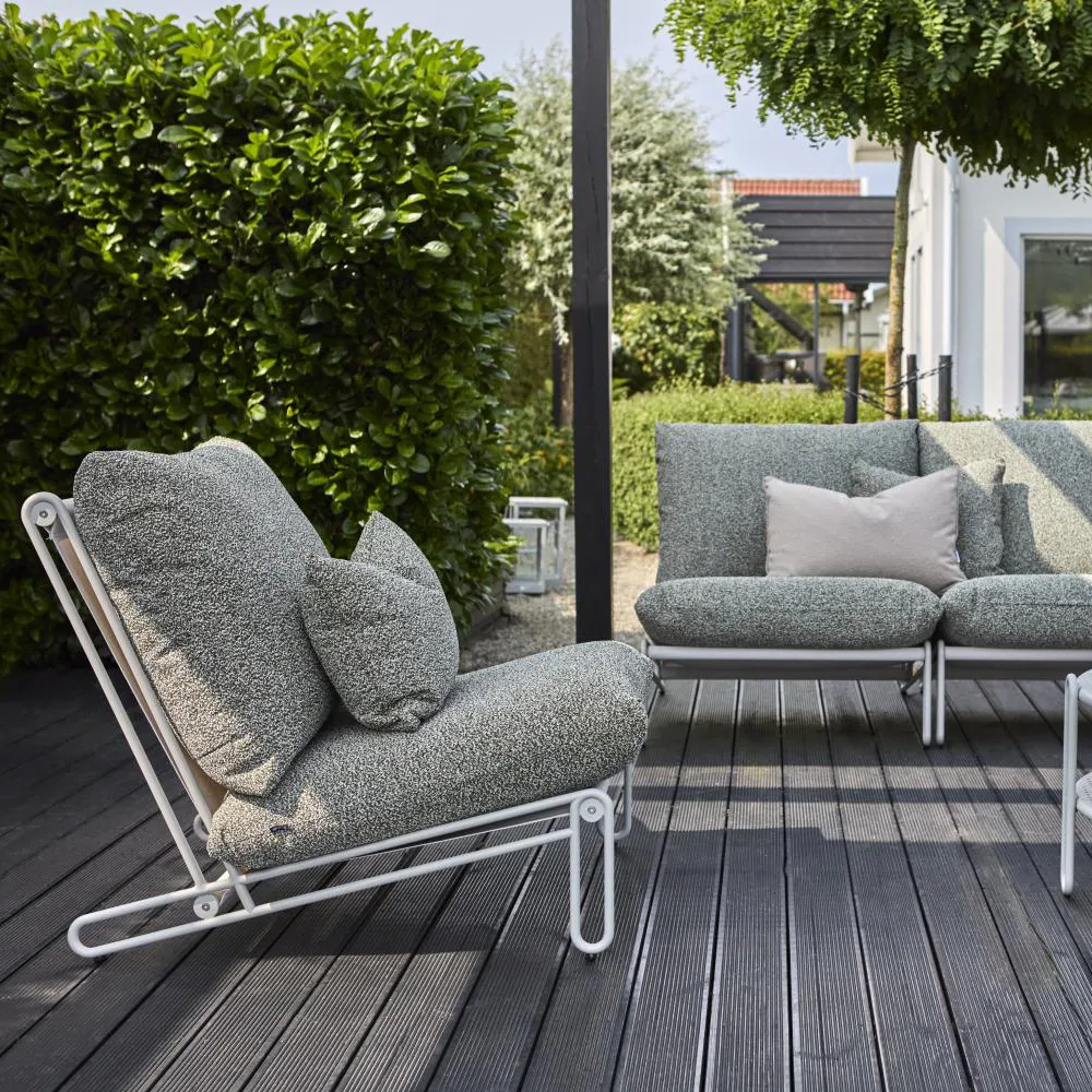 Blixt lenestol Light Grey/Teddy Verde