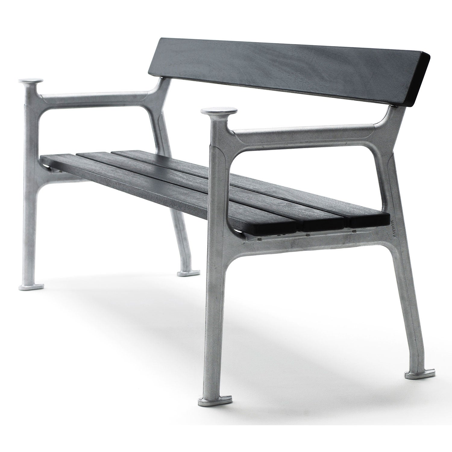 Vilamoura sofa / g:natur / v:svart las. mah. Byarum